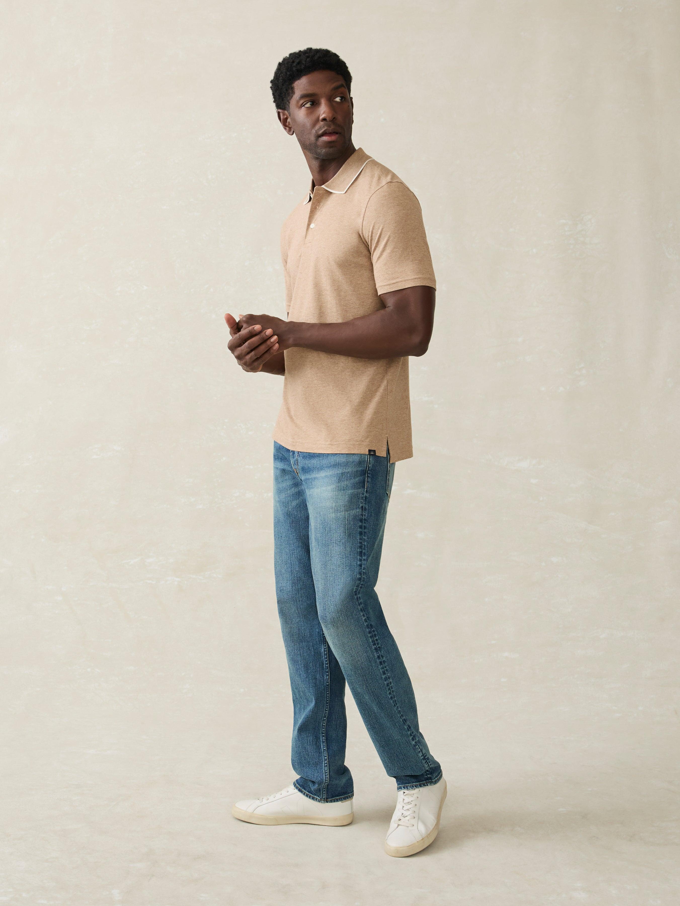 Movement™ Short-Sleeve Pique Polo Shirt - Driftwood Island Heather Male Product Image