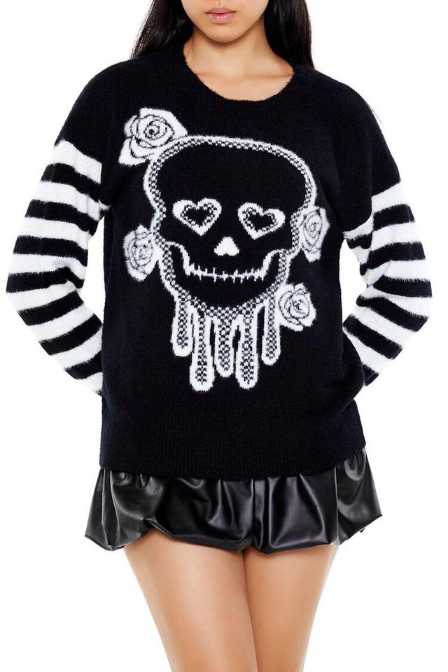 Floral Skull Graphic Sweater | Forever 21 Product Image