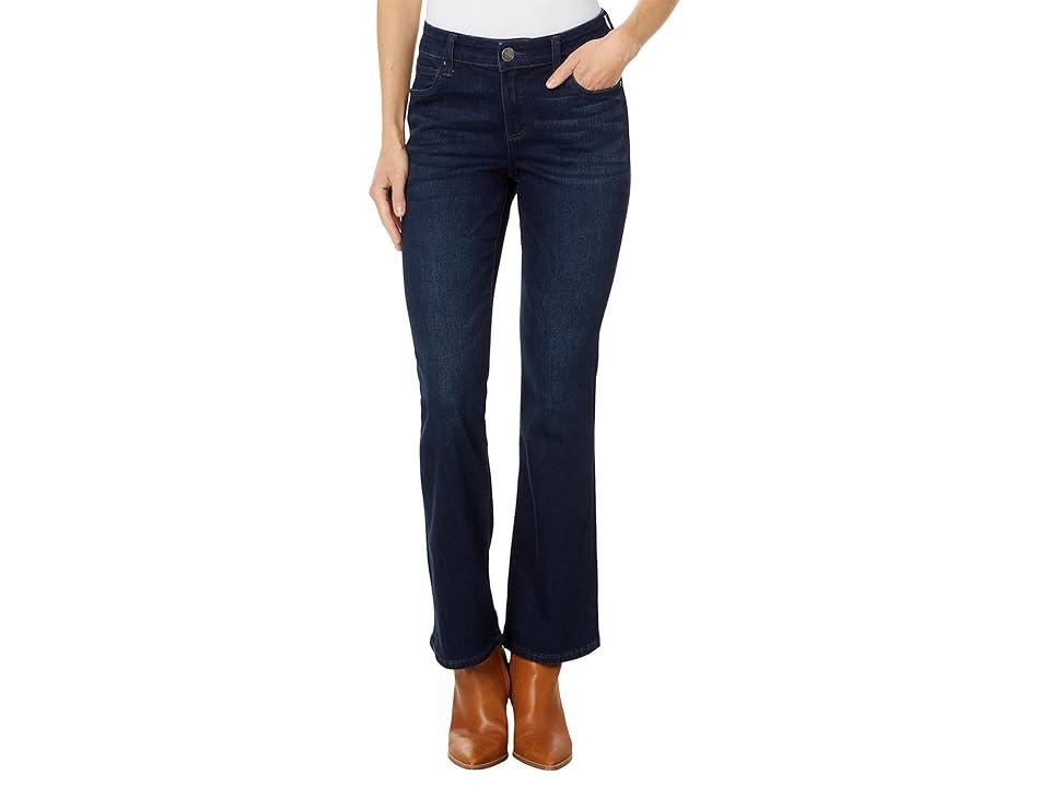 KUT from the Kloth Petite Natalie Mid Rise Flare (Leading) Women's Jeans Product Image