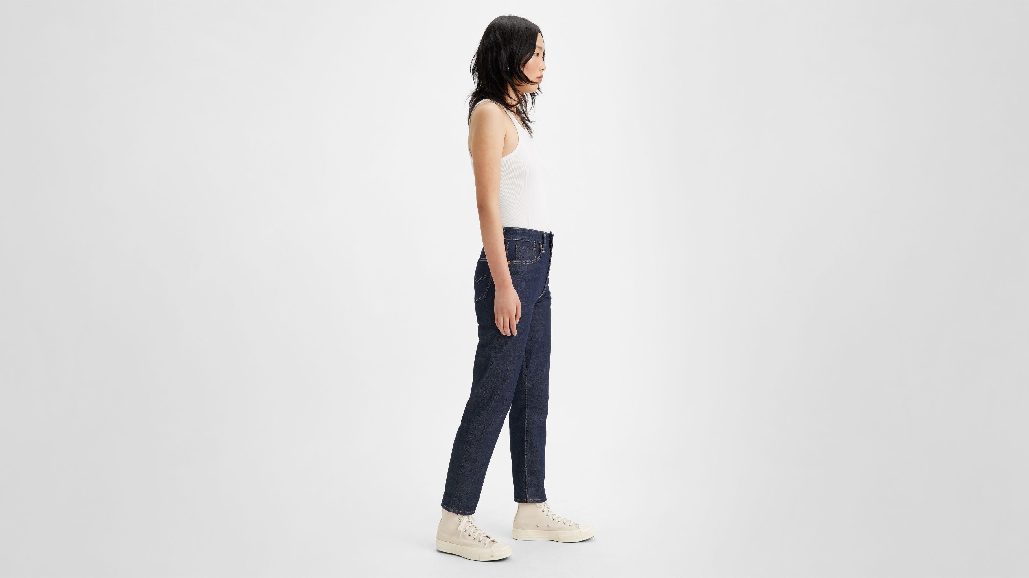 Japanese Selvedge High Rise Boyfriend Women's Jeans Product Image