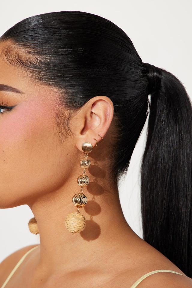 Tropical State Of Mind Earrings - Gold/combo Product Image