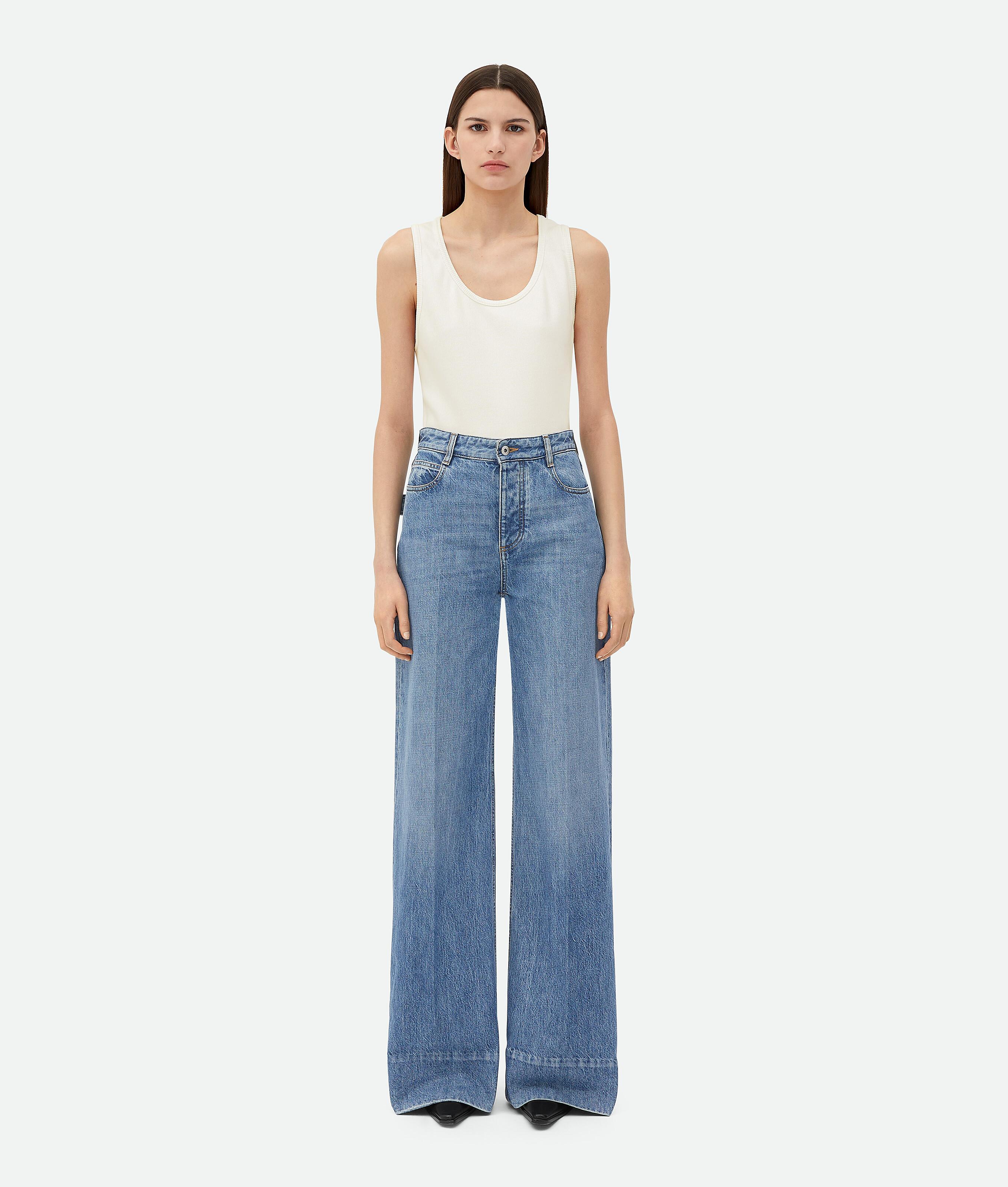 Vintage Indigo Wide Leg Denim Product Image