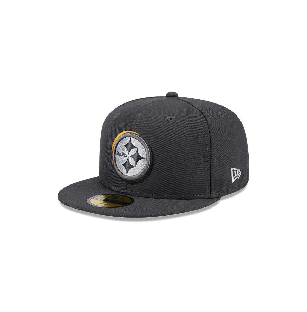 Mens New Era Graphite Pittsburgh Steelers Official 2024 NFL Draft On Stage 59FIFTY Fitted Hat Product Image