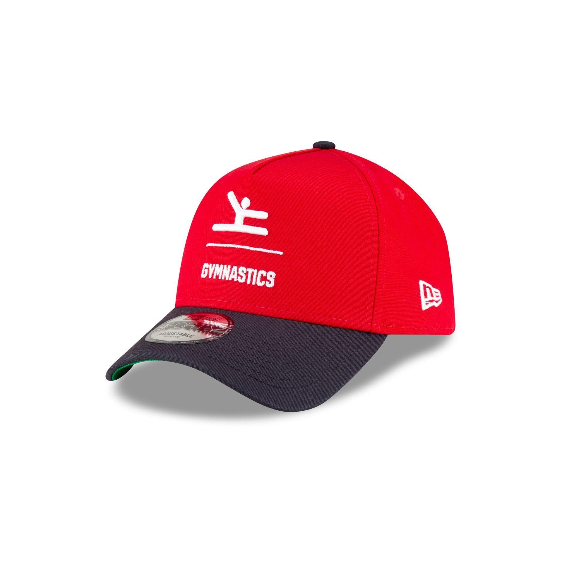 Team USA Gymnastics Red 9FORTY A-Frame Snapback Hat Male Product Image