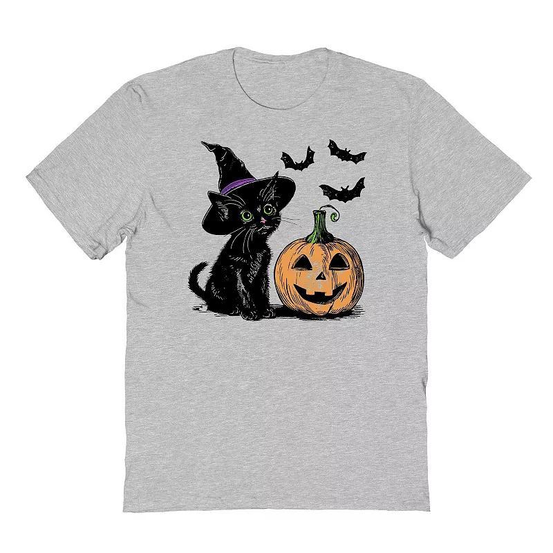 Mens Halloween Kitty Halloween Graphic Tee Product Image