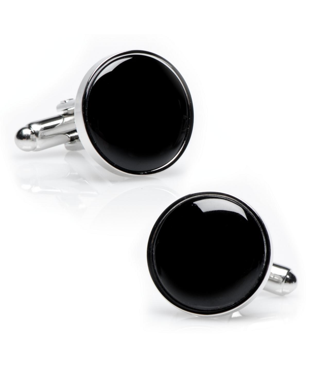 Gold and Onyx Cuff Links, Multicolor Product Image