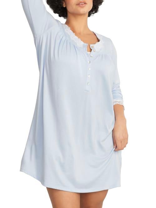 Eileen West Sweater Knit Long Sleeve Short Gown (Light ) Women's Pajama Product Image