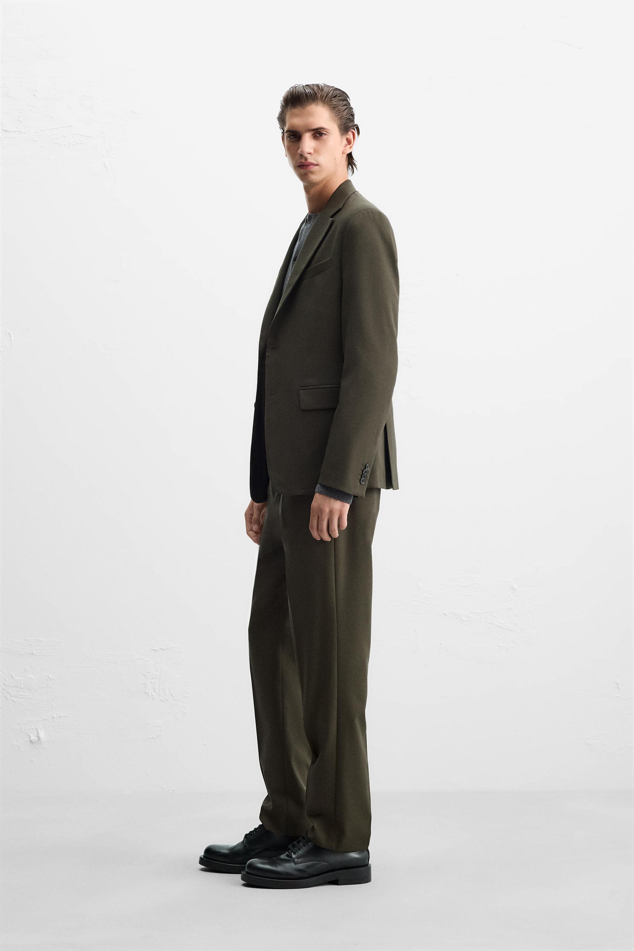 TEXTURED SUIT PANTS Product Image