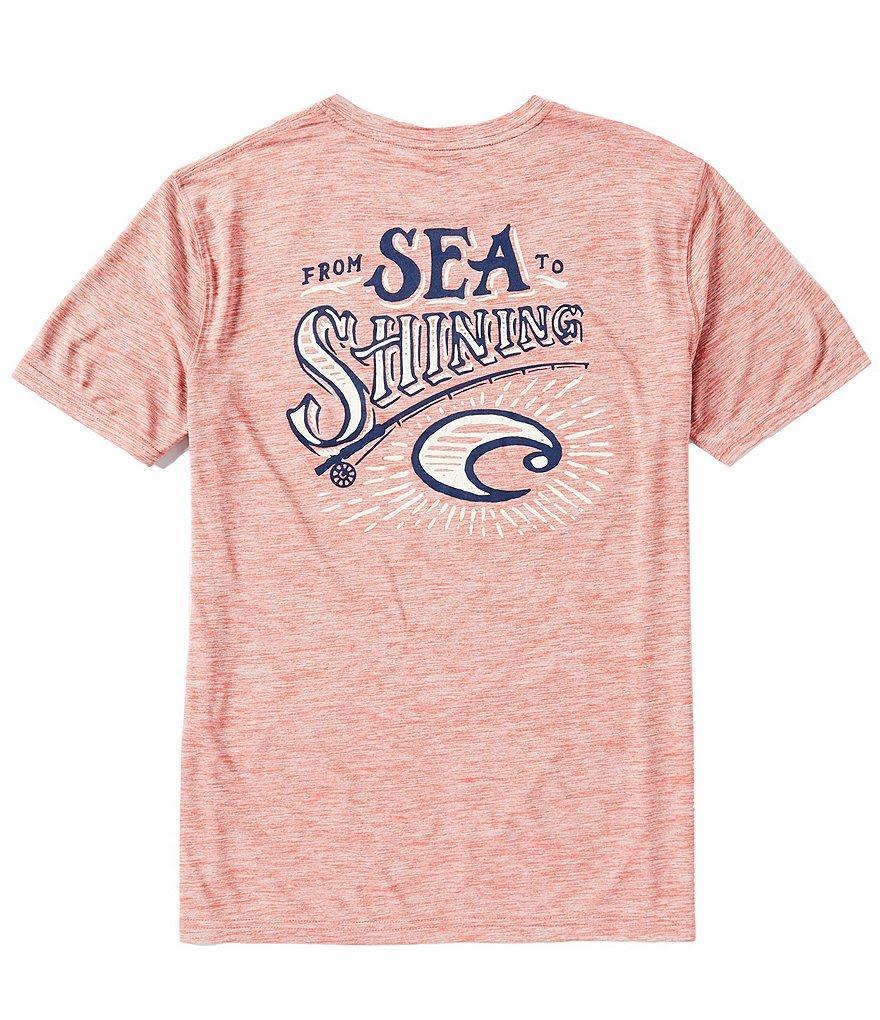 Costa Short Sleeve Tech Freedom Sea Americana Heathered T-Shirt Product Image