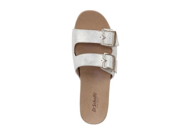 Dr. Scholl's Original Vibe Platform Slide Sandal (Metallic Leather) Women's Sandals Product Image