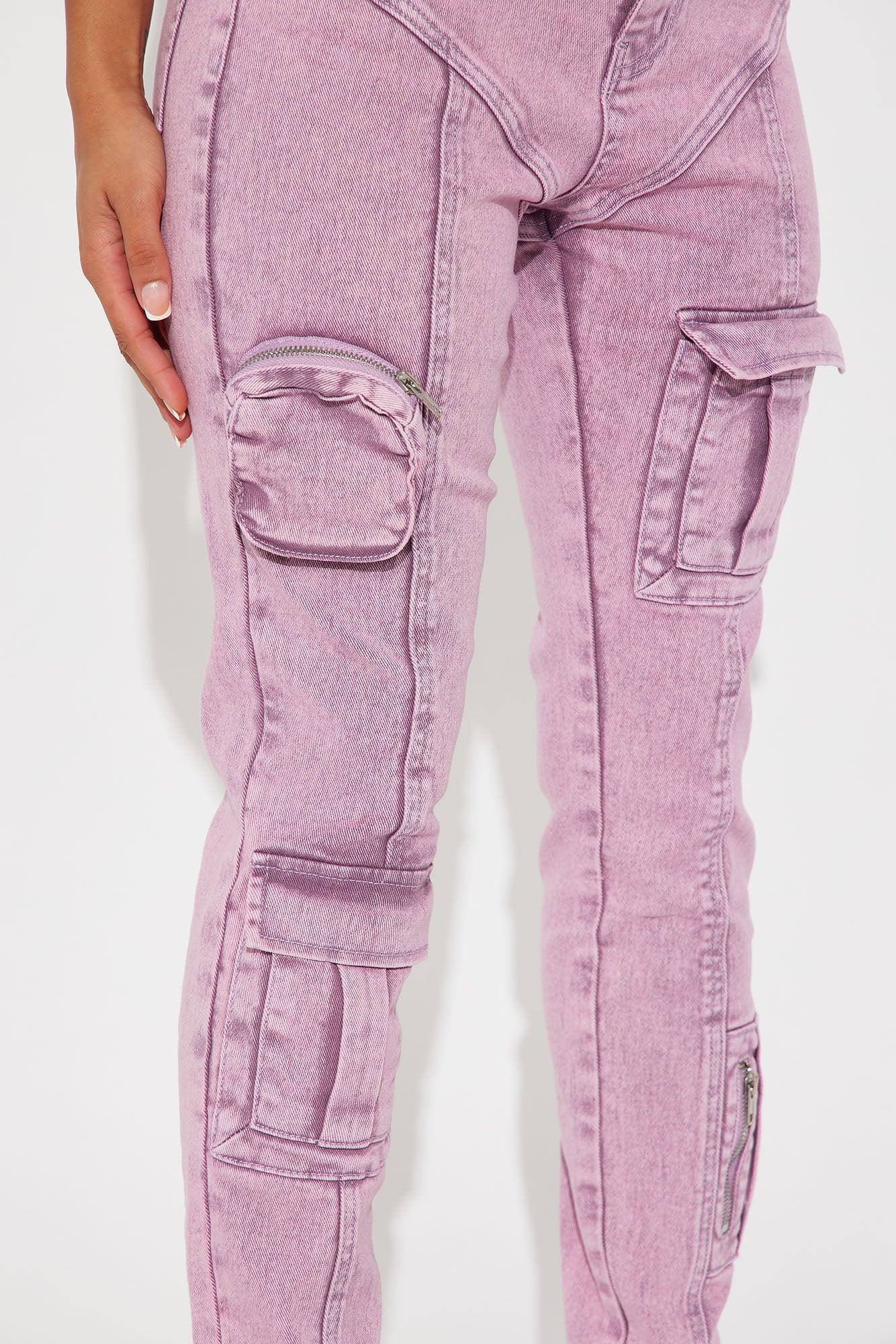 Uncompromised Love Washed Skinny Pant - Purple Product Image