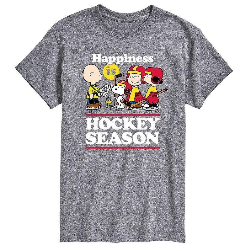 Big & Tall Peanuts Hockey Season Tee, Mens Product Image