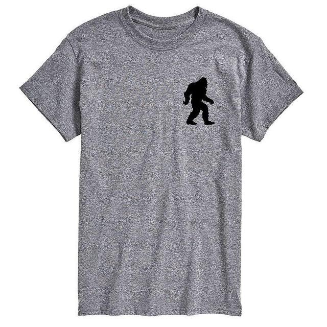 Mens Sasquatch Silhouette Graphic Tee Med Grey Product Image