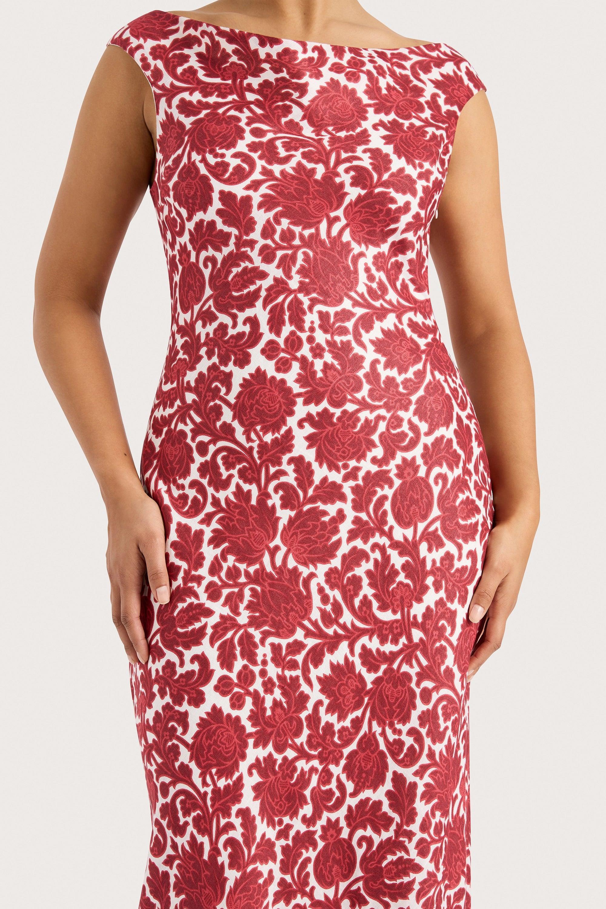 Ilride Maxi Dress Heuchera Print Product Image