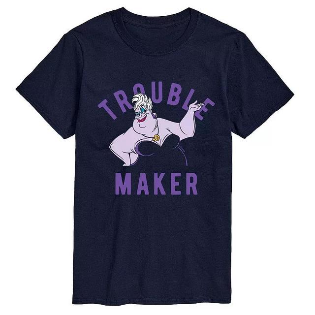 Disneys Villians Big & Tall Trouble Maker Graphic Tee, Mens Blue Product Image