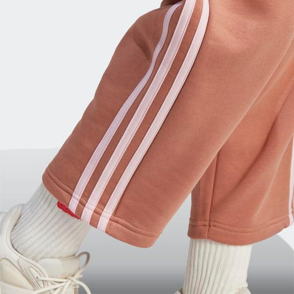 Essentials 3-Stripes Open Hem Fleece Pants Product Image