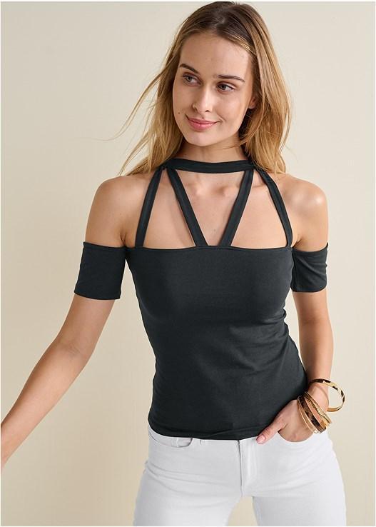 Strappy Open Shoulder Top product image