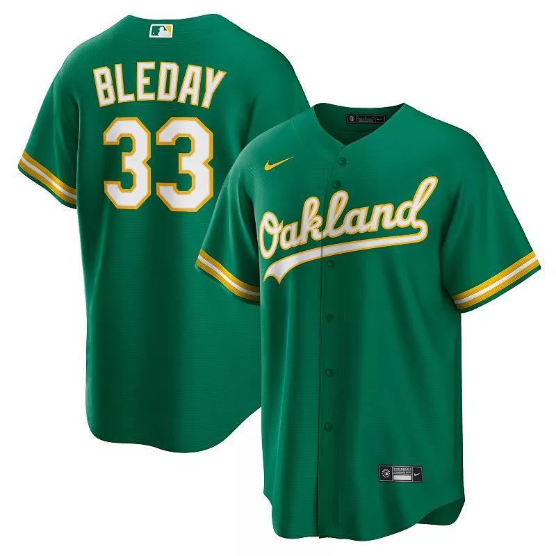 Nike Mens Jj Bleday Kelly Green Oakland Athletics Alternate Replica Jersey - Kelly Green Product Image