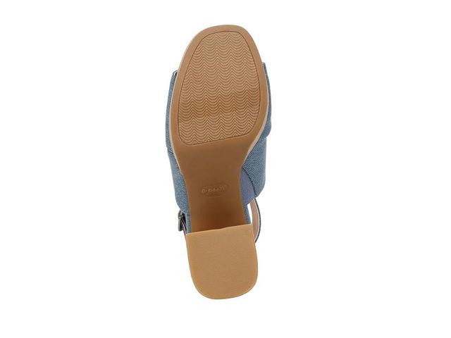 Dr. Scholl's Maya Block Heel Sandal Denim) Women's Sandals Product Image