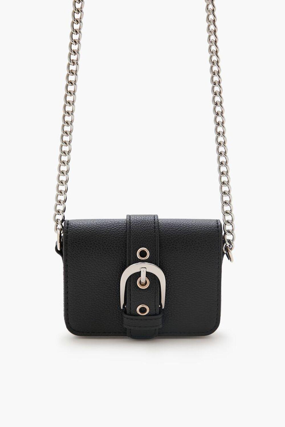 Buckled Faux Leather Crossbody Bag | Forever 21 Product Image