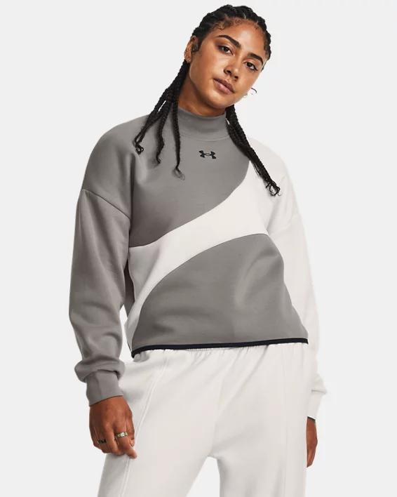 Women's UA Unstoppable Fleece Crop Crew Product Image