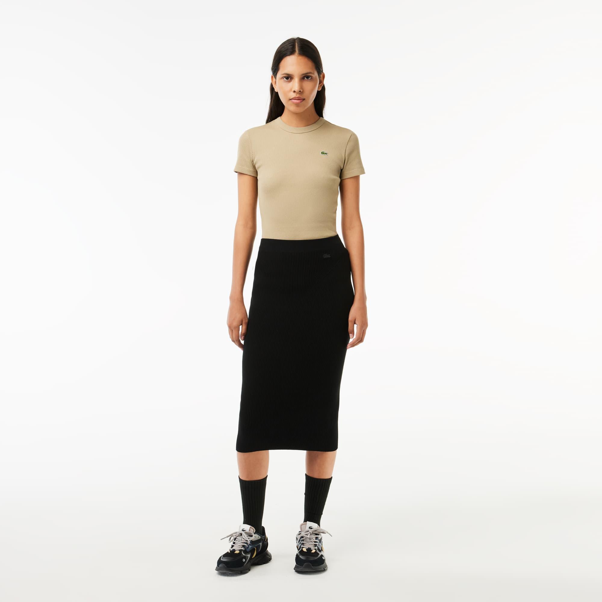 Ribbed, Seamless Knit Pencil Skirt product image