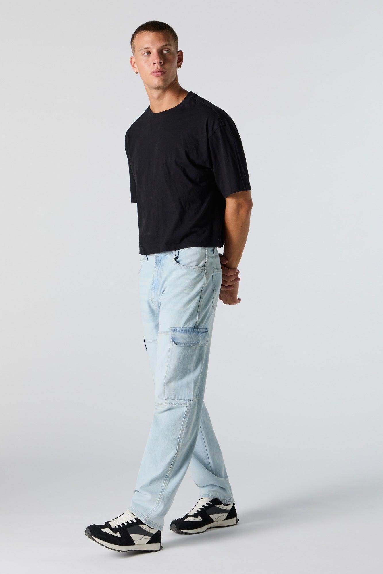 Baggy Straight Leg Cargo Jean Male Product Image