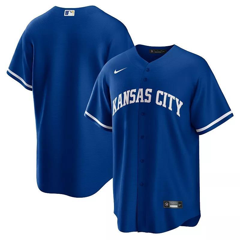 Mens Nike Royal Kansas City Royals Alternate Replica Team Jersey - Royal Product Image