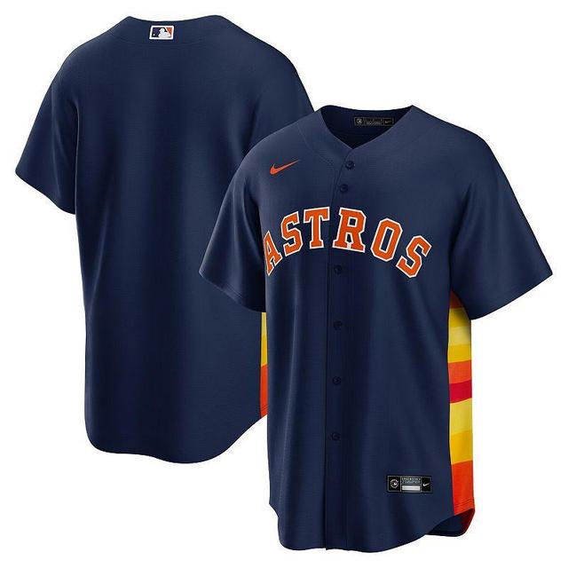 Mens Nike Houston Astros Alternate Replica Team Jersey Blue Product Image