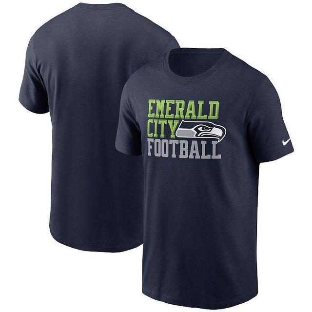 Mens Nike College Seattle Seahawks Hometown Collection Emerald City T-Shirt Blue Product Image