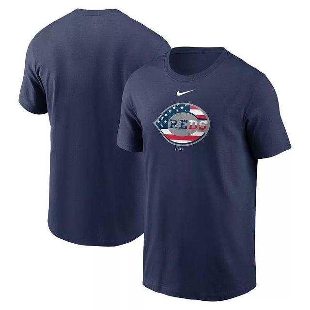 Mens Nike Navy Cincinnati Reds Americana T-Shirt Red Blue Product Image