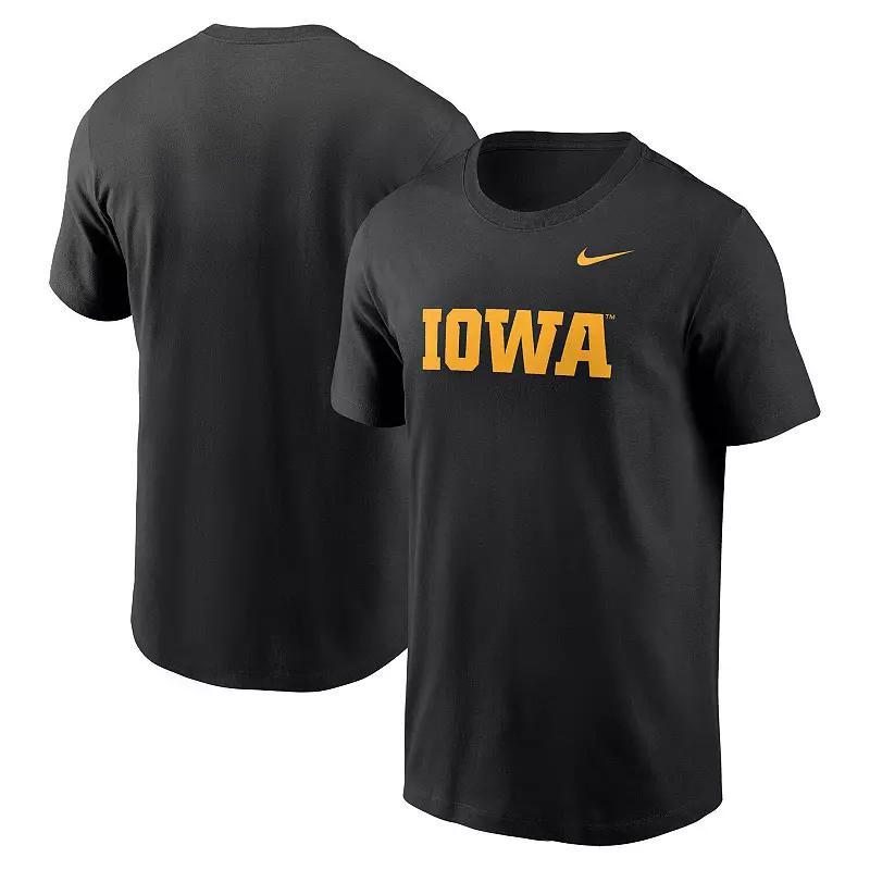 Mens Nike Iowa Hawkeyes Primetime Evergreen Wordmark T-Shirt Product Image