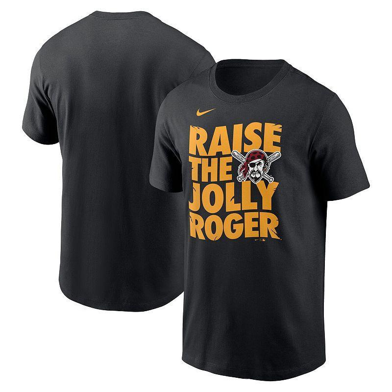 Mens Nike Black Pittsburgh Pirates Raise the Jolly Roger Local Team T-Shirt Product Image