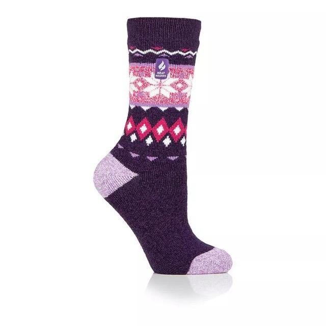 Womens Heat Holders Lite 5x Warmer Fairisle Crew Socks Product Image