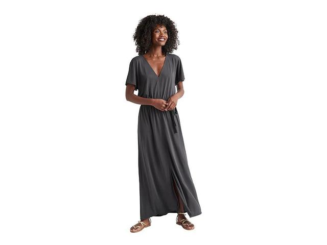 Splendid Arlo Sandwash Jersey Maxi Dress (Lead) Women's Dress Product Image