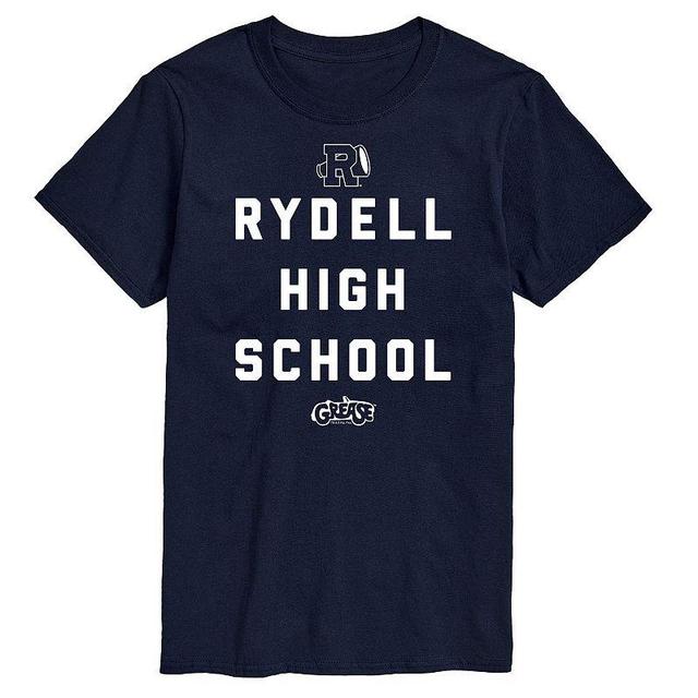 Big & Tall Grease Rydell High Graphic Tee, Mens Blue Product Image