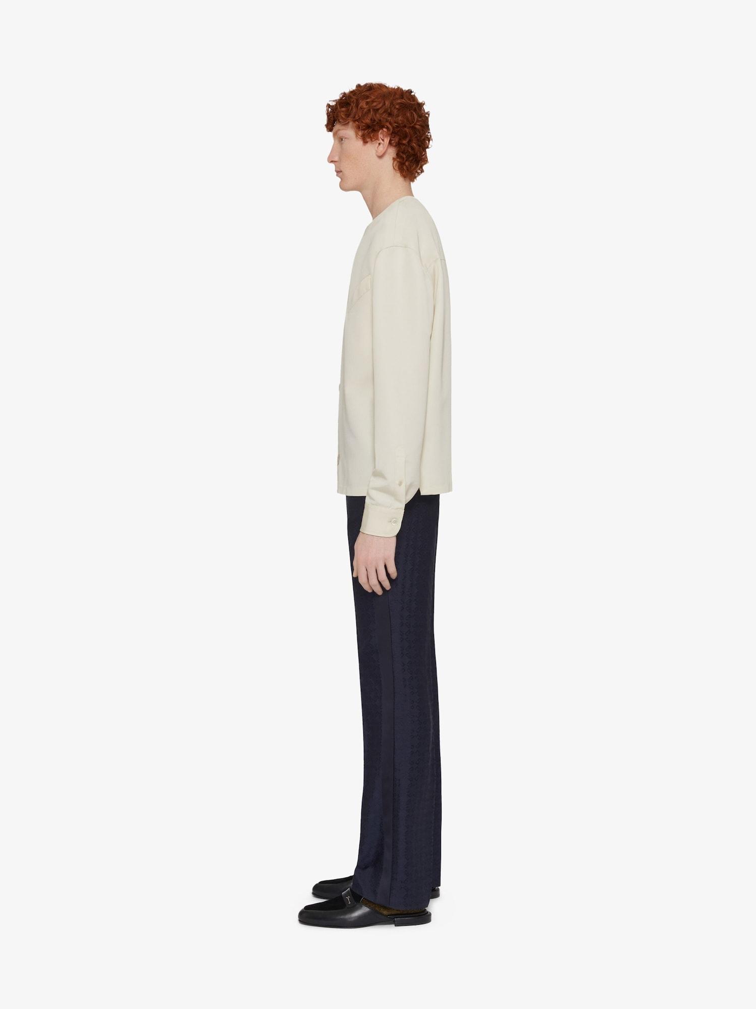 Blouse in wool with GIVENCHY gros grain Product Image