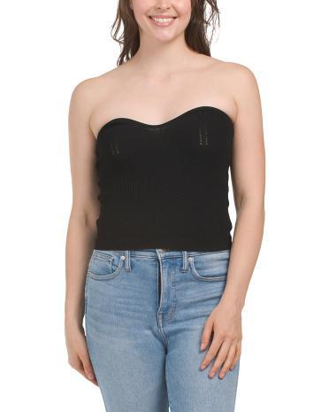 Strapless Knit Top For Women product image