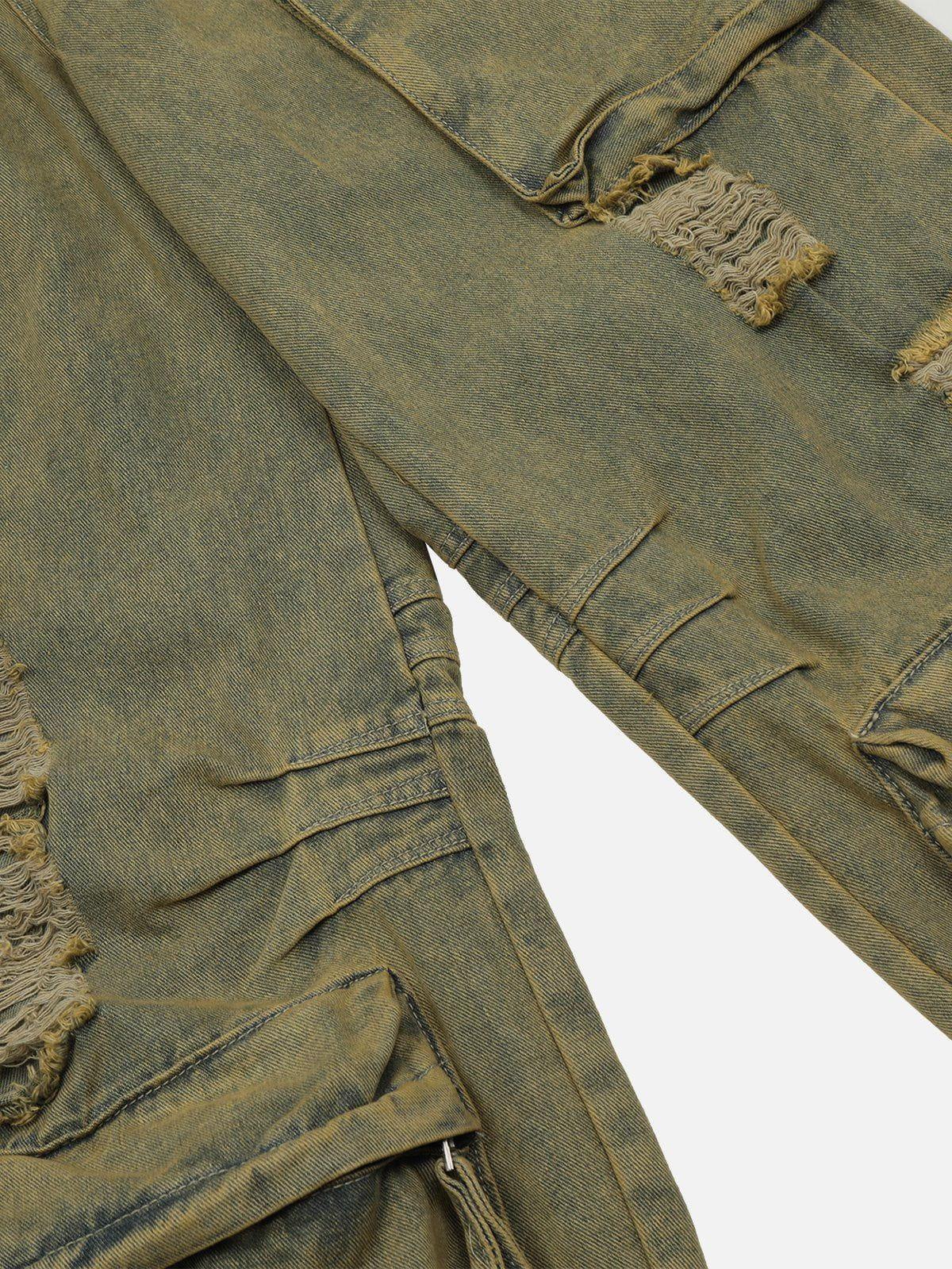 Aelfric Eden Distressed Multi Pocket Loose Jeans Product Image