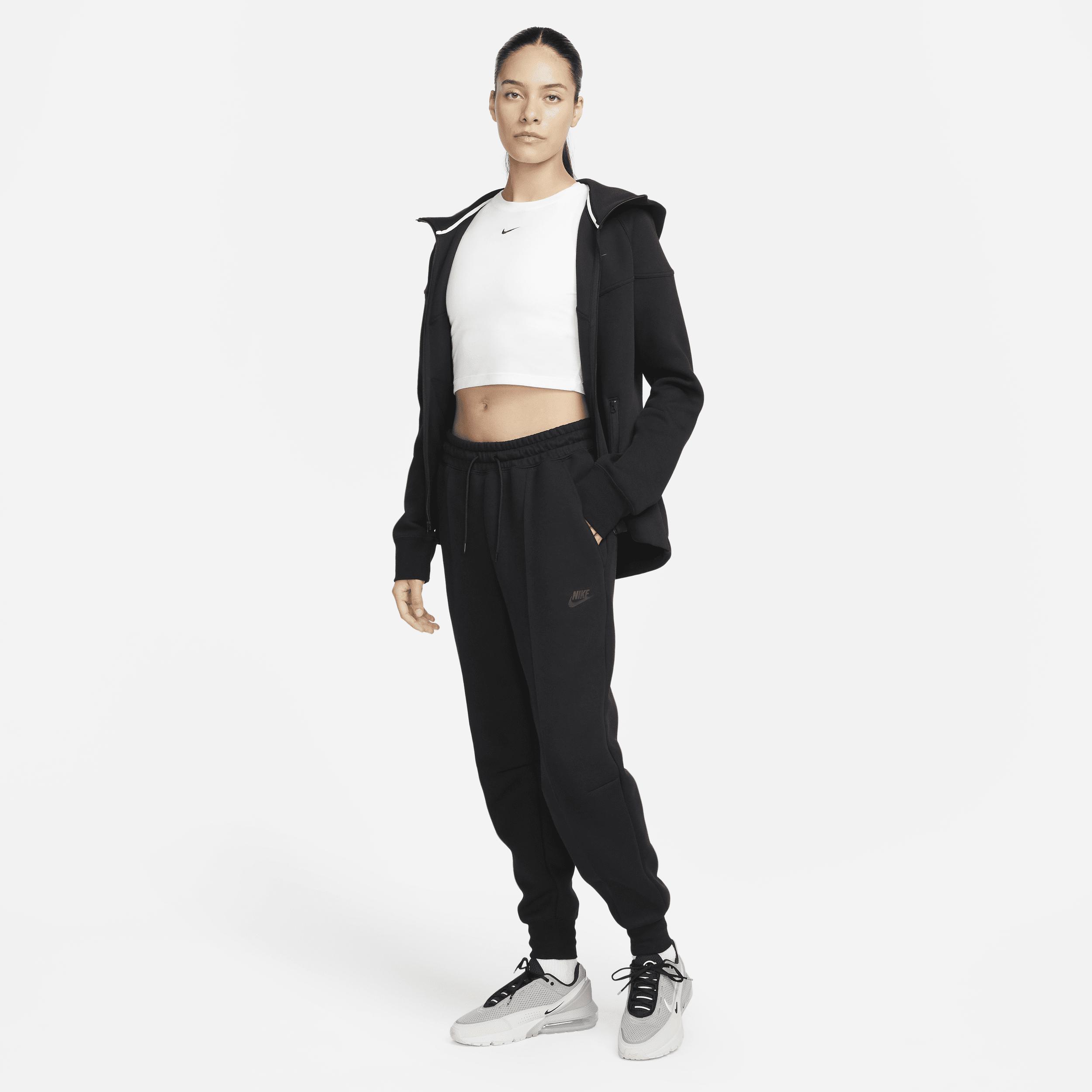 Nike Womens Nike NSW Tech Fleece MR Joggers - Womens Grey/Black Product Image