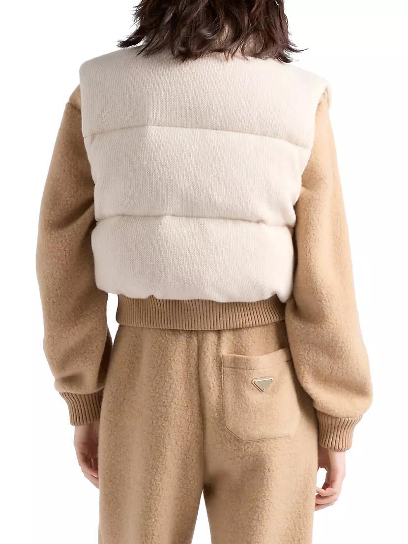 Wool and Cashmere Down Vest Product Image