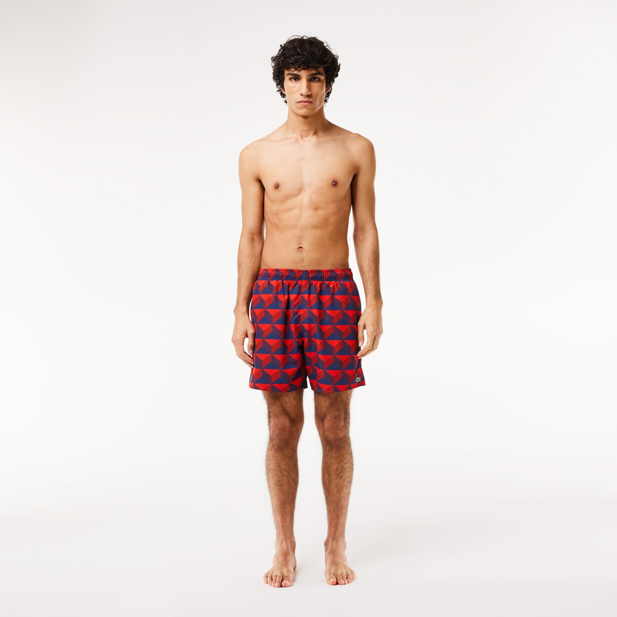 Mid Length Graphic Swim Trunks Product Image