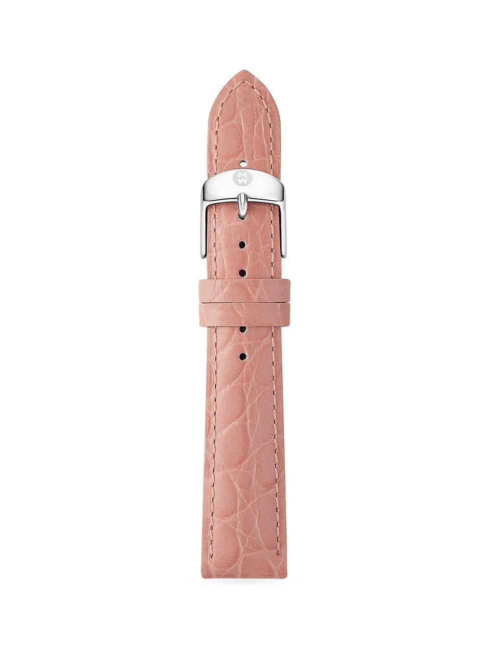 Womens Croc-Effect Leather Strap 18mm Product Image