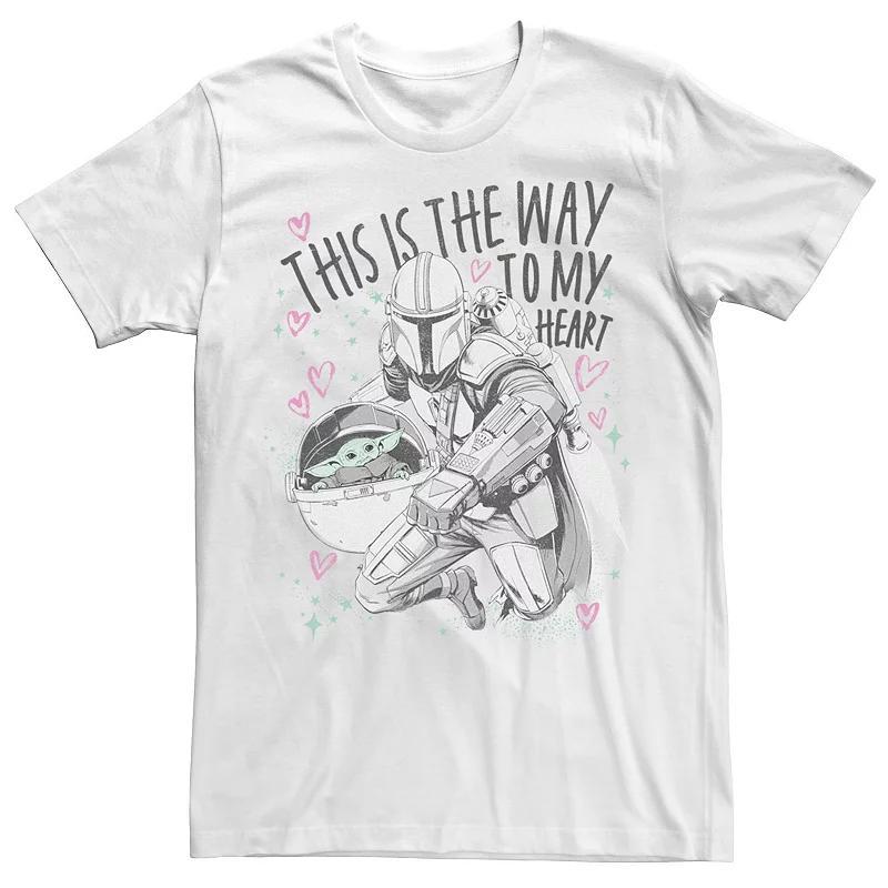 Mens Star Wars: The Mandalorian The Child Valentines Day Way Tee Product Image