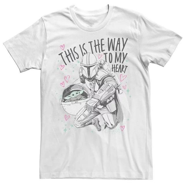 Mens Star Wars: The Mandalorian The Child Valentines Day Way Tee Product Image