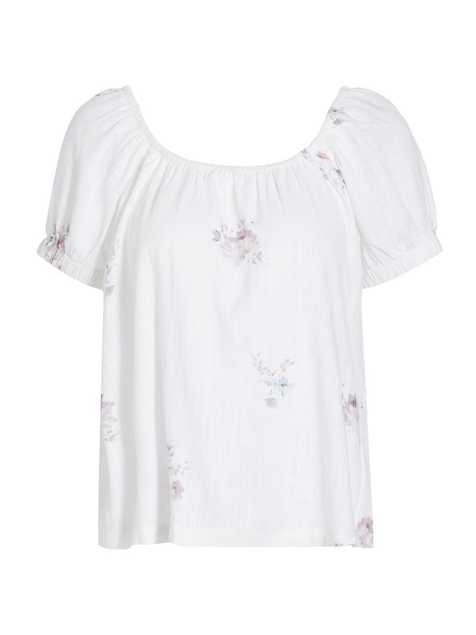 Womens Farrah Floral Off-The-Shoulder Blouse product image