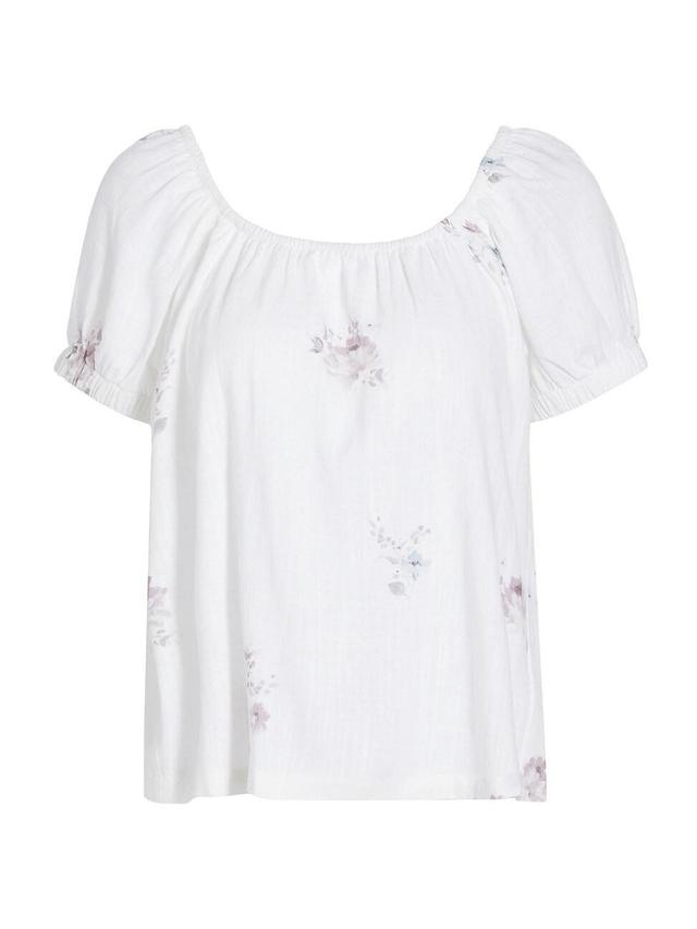 Womens Farrah Floral Off-The-Shoulder Blouse Product Image