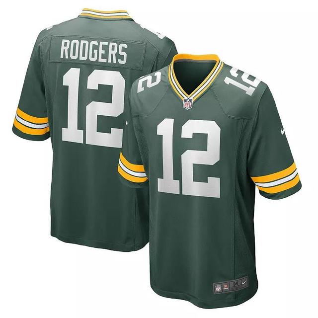 Mens Aaron Rodgers Green Green Bay Packers Game Team Jersey - Green Product Image