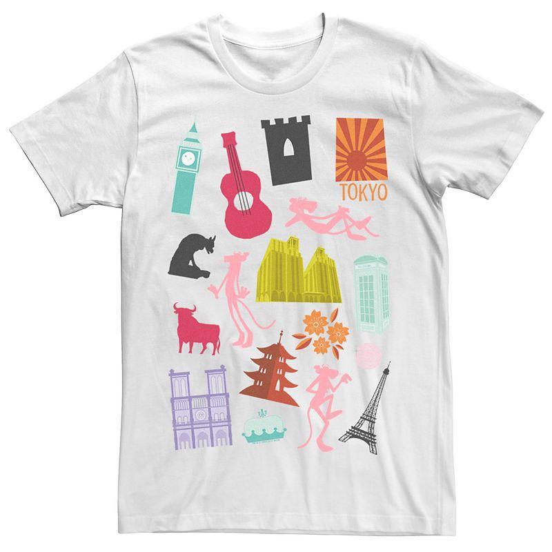 Mens Pink Panther Around The World Tee Product Image