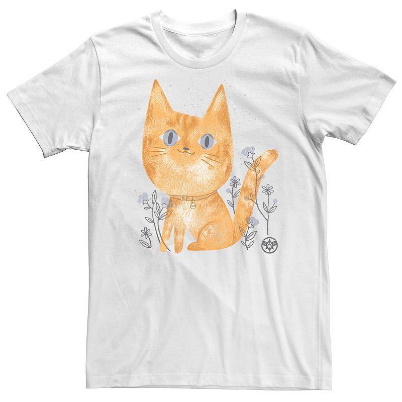 Mens Captain Marvel Goose Cute Sketch Tee Product Image